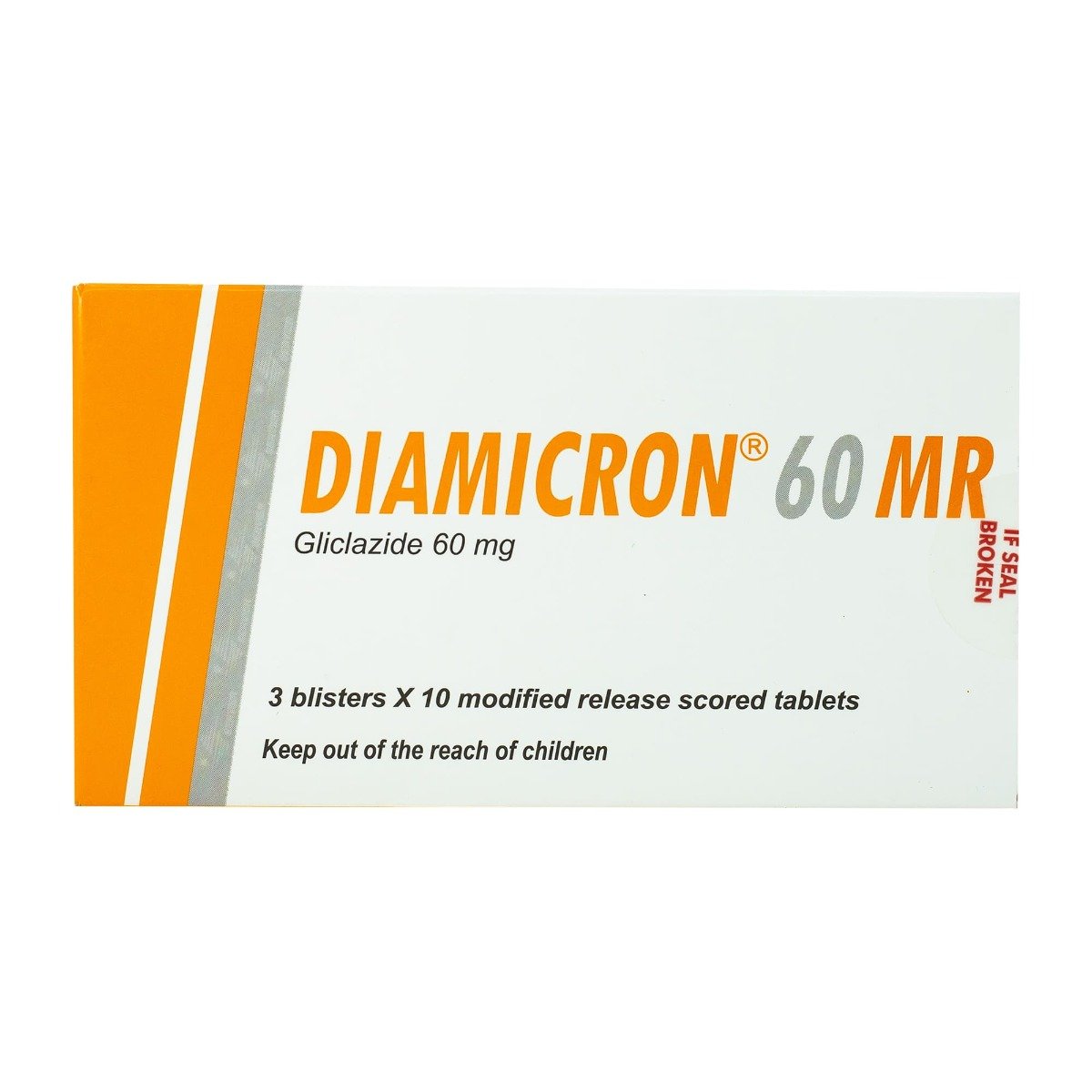 Diamicron MR 60 mg - 30 Tablets