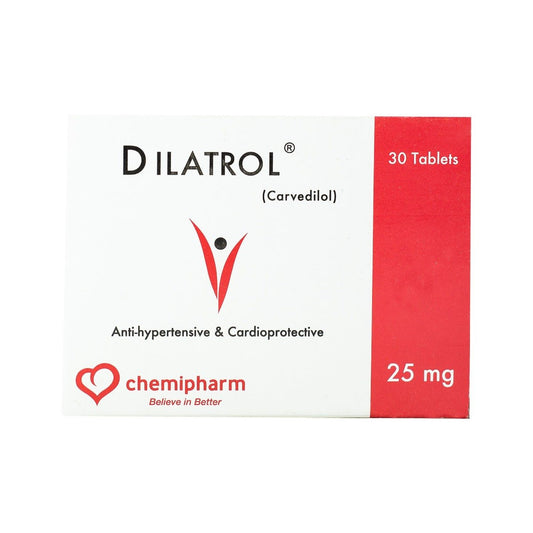 Dilatrol 25 mg - 30 Tablets