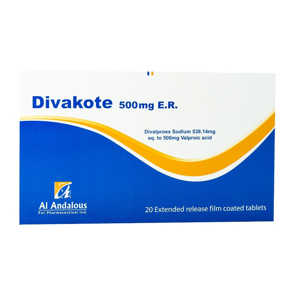 Divakote 500 mg ER - 20 Tablets