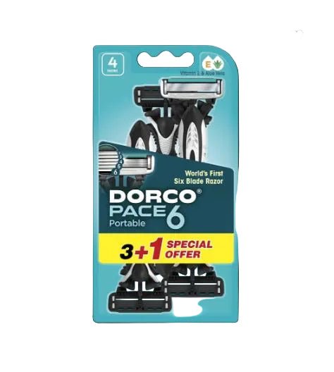 DORCO PACE 6 PORTABLE (3+1) 4RAZORS