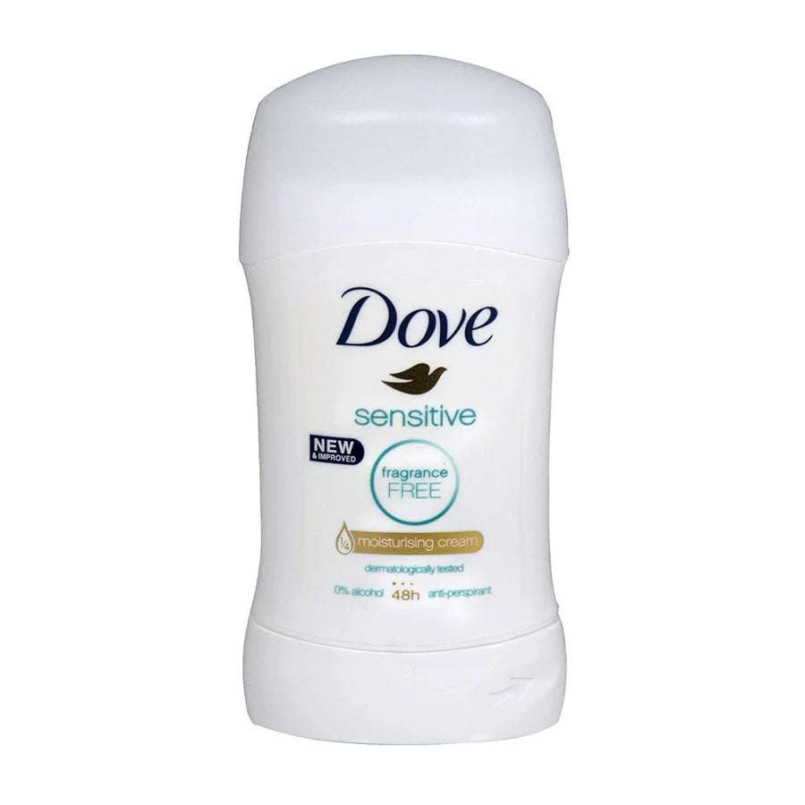 Dove Sensitive Fragrance Free Deodorant Stick - 40gm