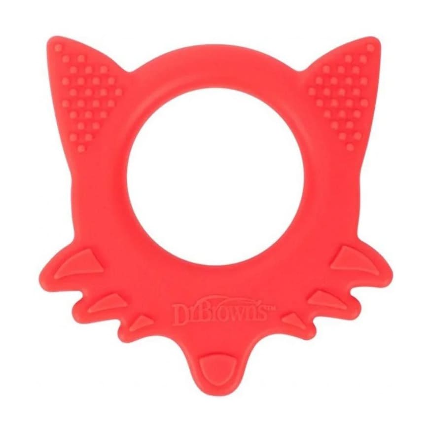 Dr. Brown's Flexees Friends Fox Teether 3m+ - Red