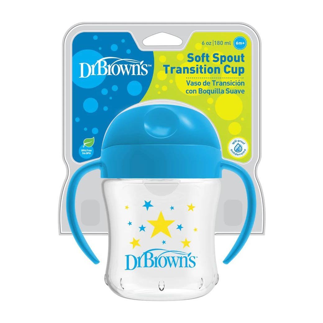 Dr. Brown’s Soft Spout Transition Cup 180ml (6m+) - Blue