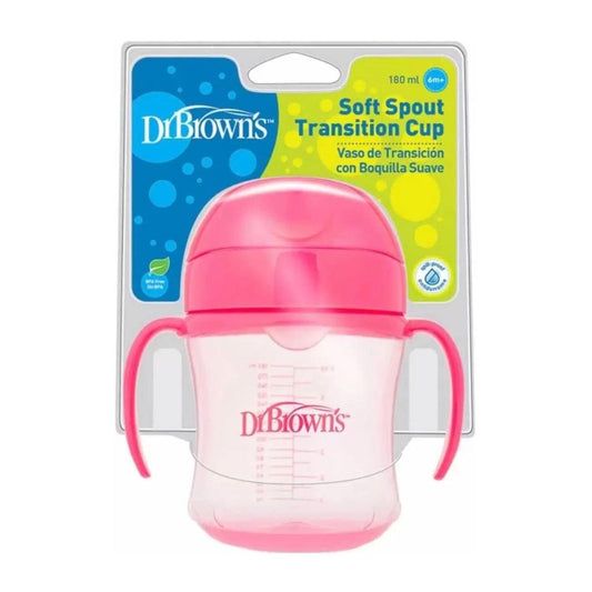 Dr. Brown’s Soft Spout Transition Cup 180ml (6m+) - Red