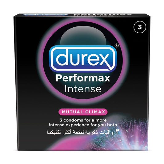 Durex Performax Intense Mutual Climax Condoms - 3 Pcs