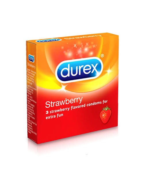 Durex Strawberry - 3 Condoms