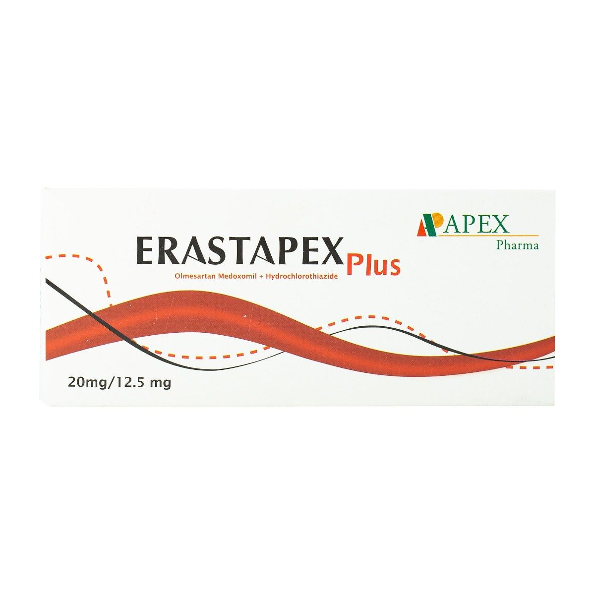 Erastapex Plus 20 mg-12.5 mg - 30 Tablets