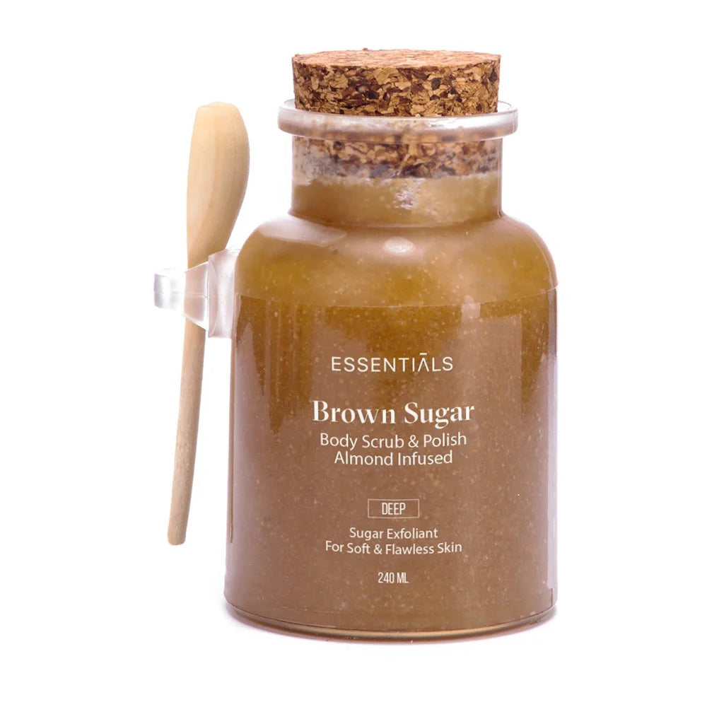 Essentials Brown Sugar Body Scrub and Polish - 240ml