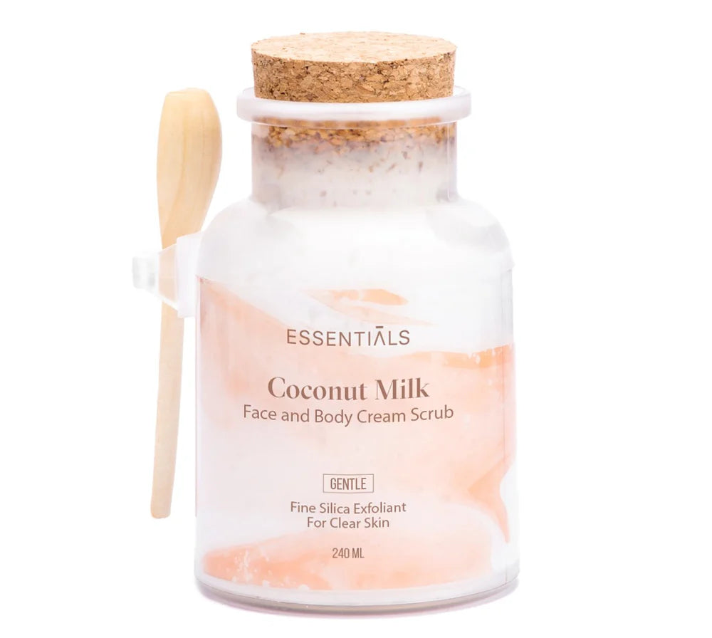 Essentials Coconut Milk Face and Body Cream Scrub - 240ml