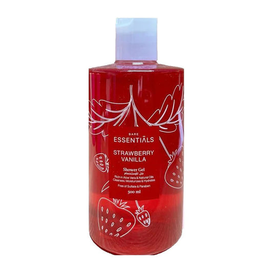 Essentials Strawberry Vanilla Shower Gel – 500ml