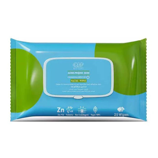 Eva Acne-Prone Skin Facial Wipes – 25 pcs