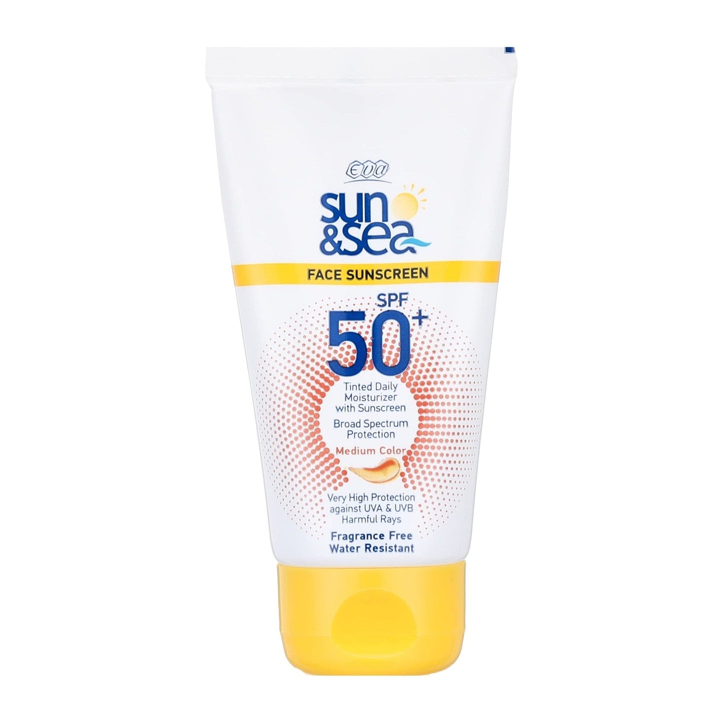 Eva Sun and Sea Tinted Medium Color SPF 50 Face Sunscreen – 40ml