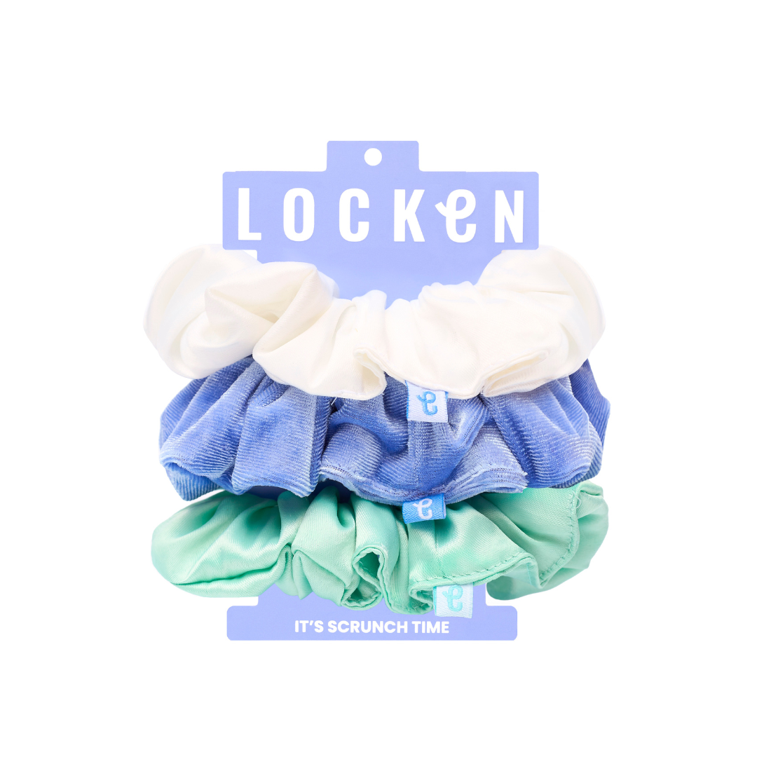 Locken Scrunchie Trio