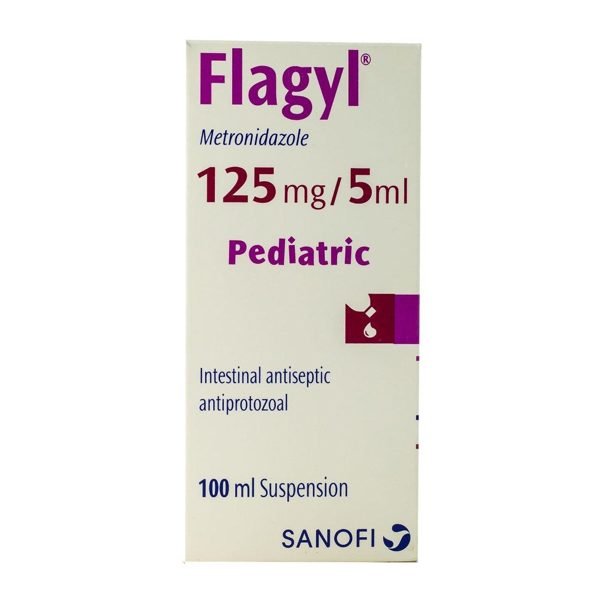 Flagyl 125 mg-5 ml Suspension - 100 ml