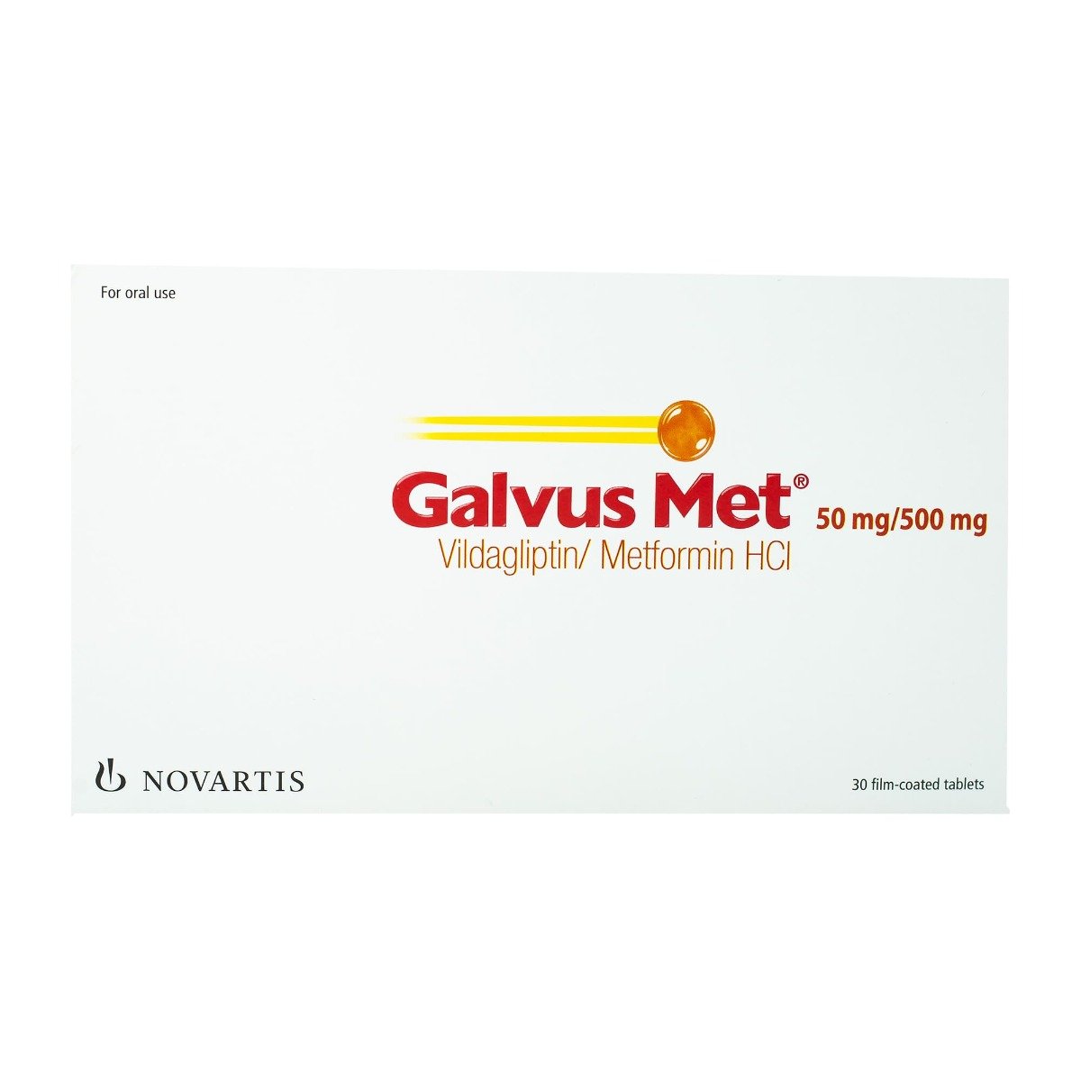 Galvus met 50 mg-500 mg - 30 Tablets