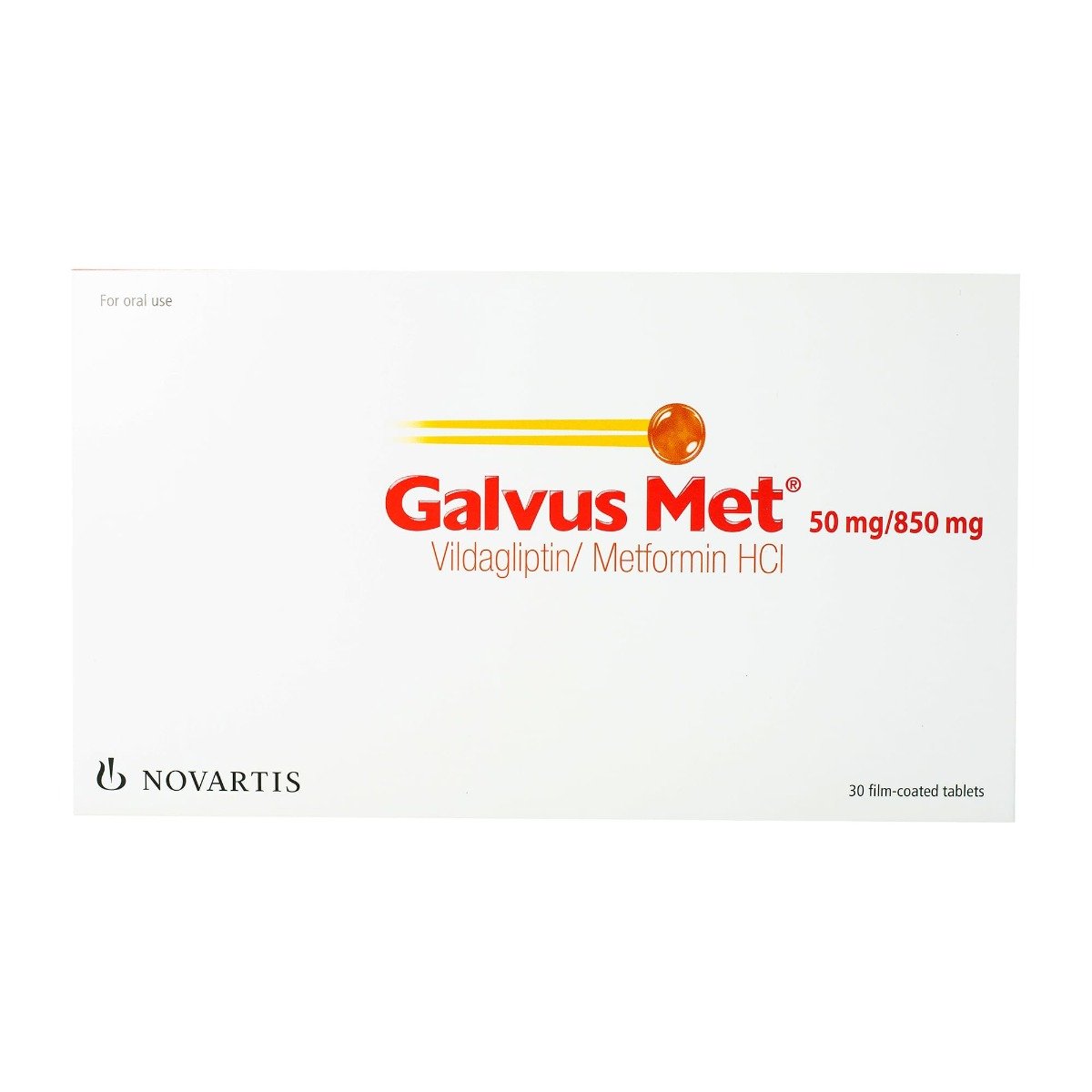 Galvus met 50 mg-850 mg - 30 Tablets