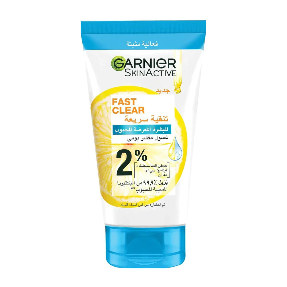 Garnier Fast Clear Daily Exfoliating Wash For Acne Prone Skin