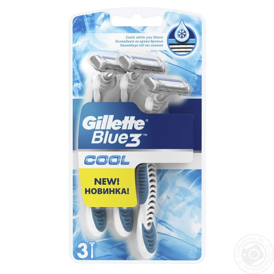 Gillette Blue 3 Cool Razor 3 count