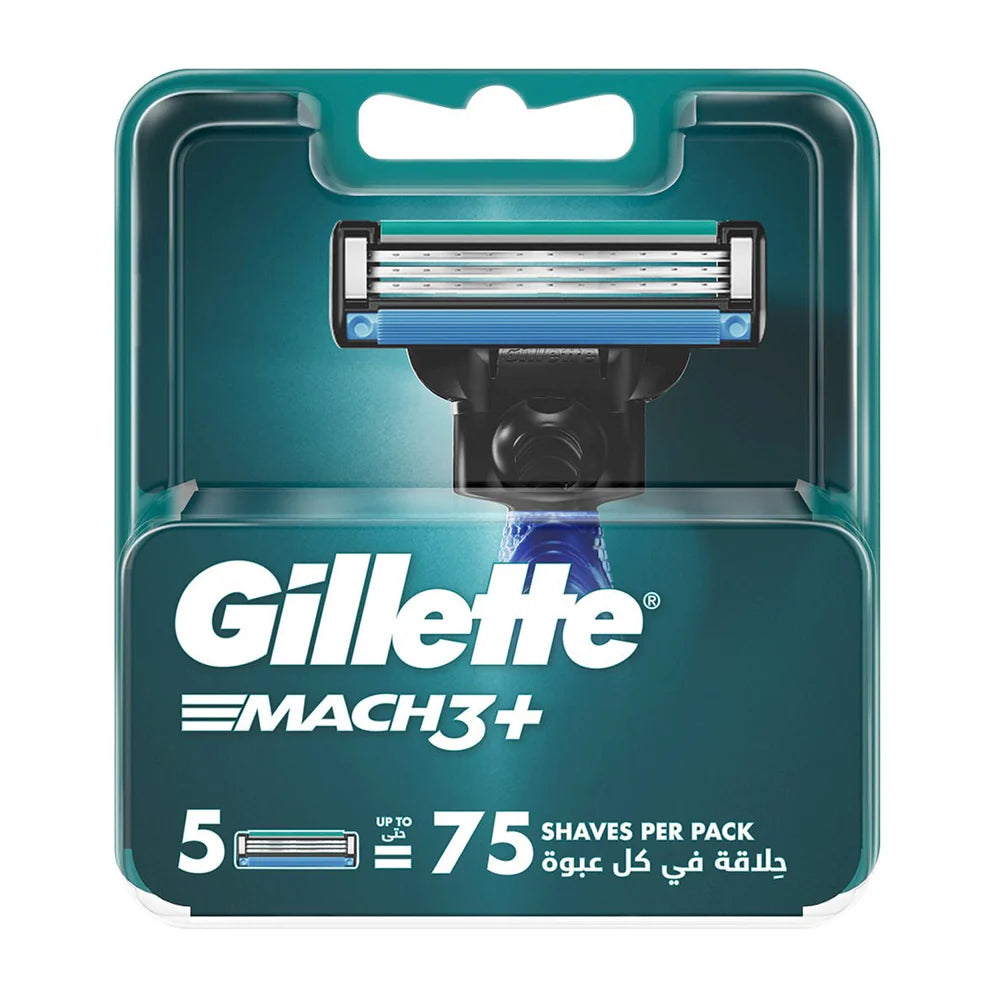 Gillette Mach3+ Blade Cartridges - 5 Blades