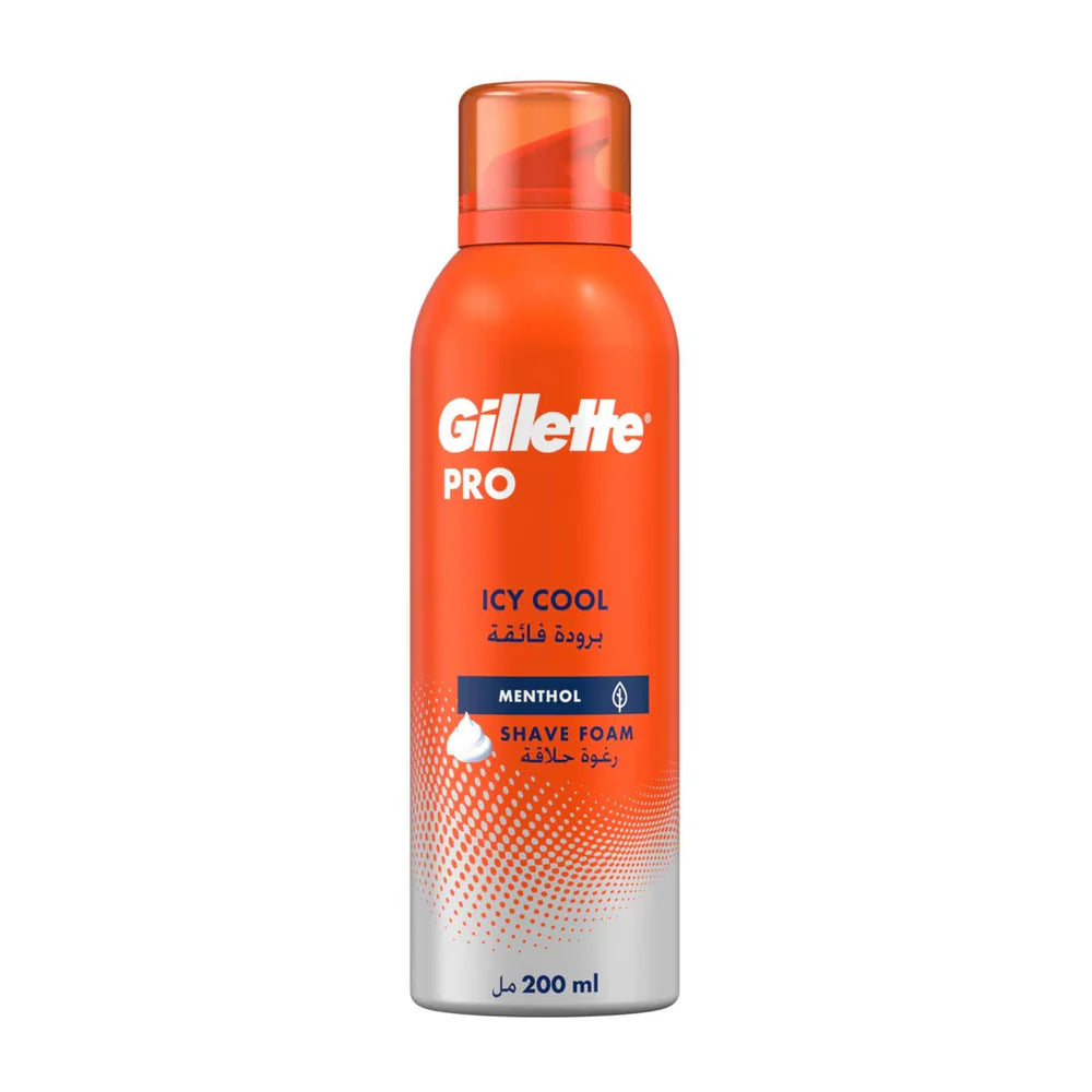 Gillette Pro Icy Cool Menthol Shave Foam - 200ml