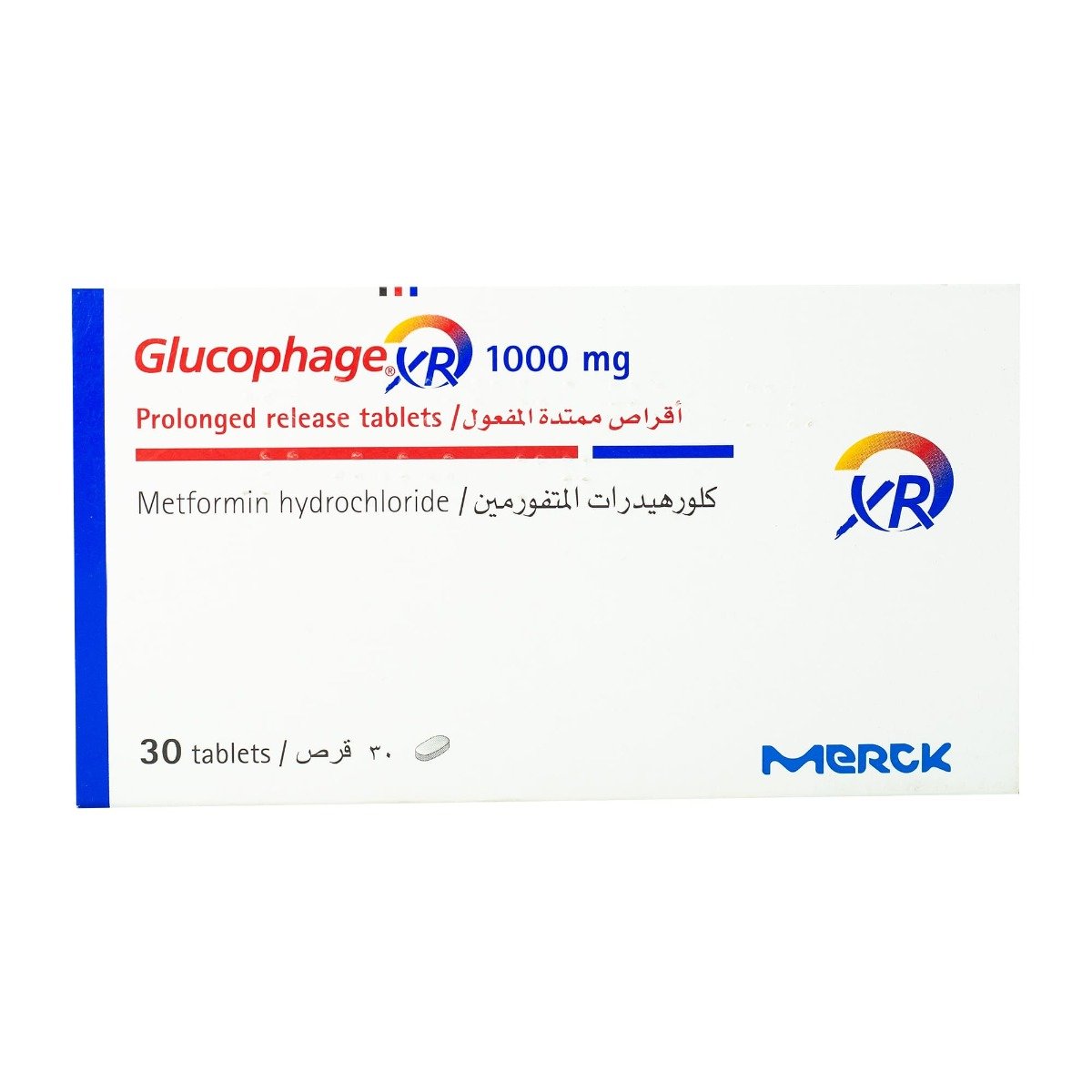 Glucophage XR 1000 mg - 30 Tablets