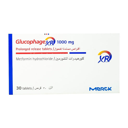 Glucophage XR 1000 mg - 30 Tablets