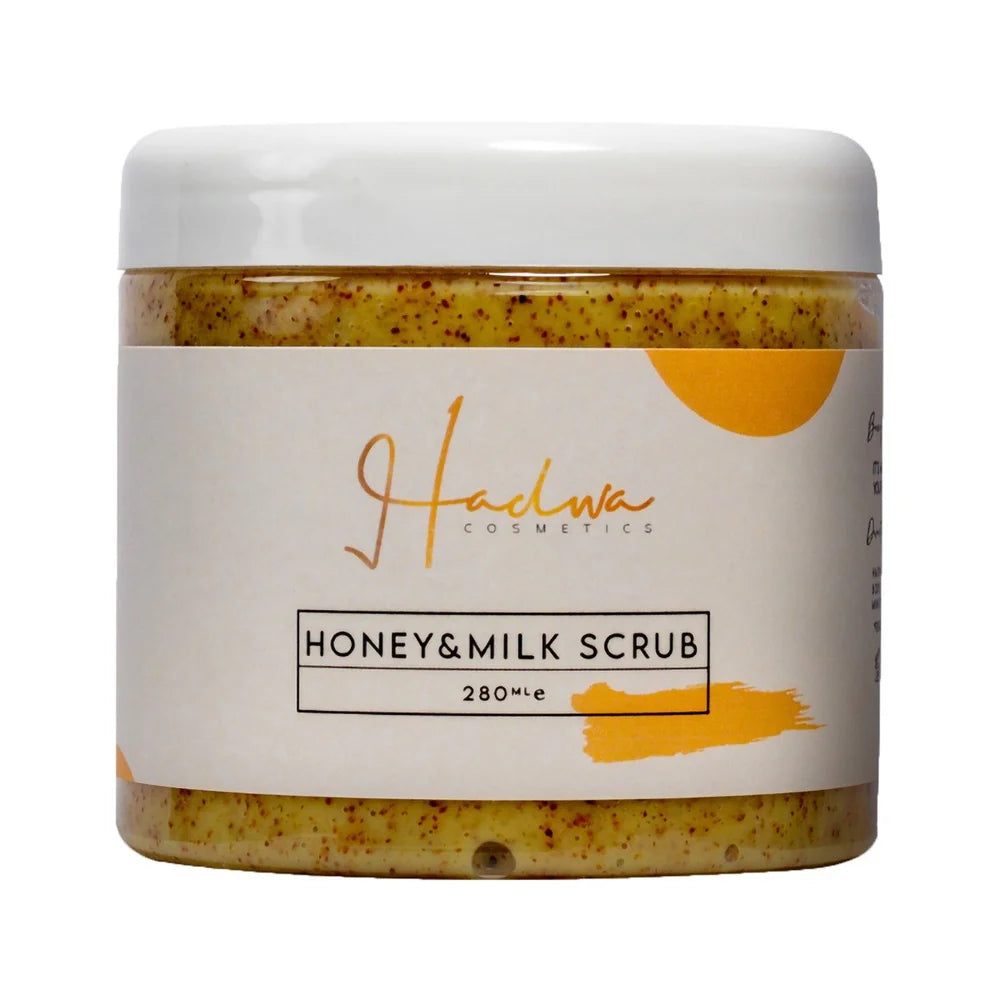 Hadwa Cosmetics Honey & Milk Scrub – 280ml