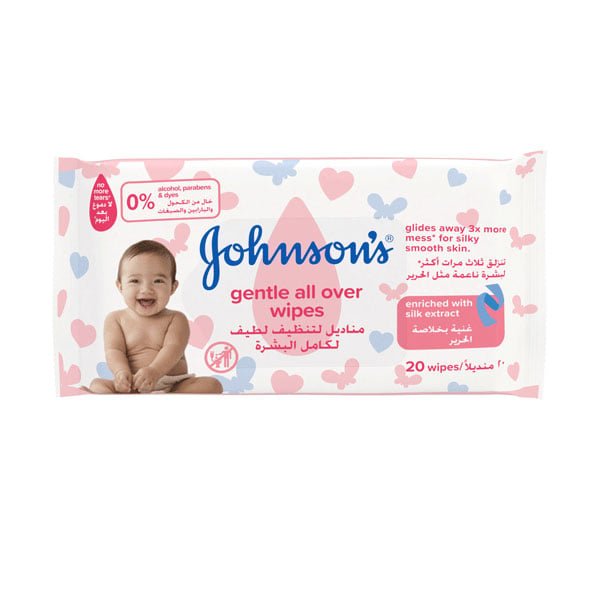 Johnsons Gentle All Over Baby Wipes