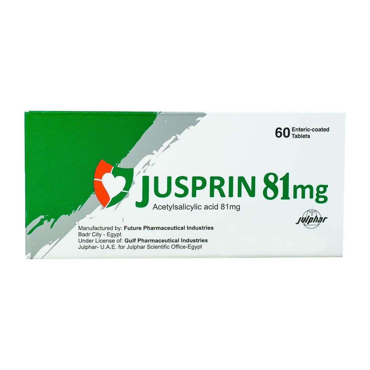 Jusprin 81 mg - 60 Tablets