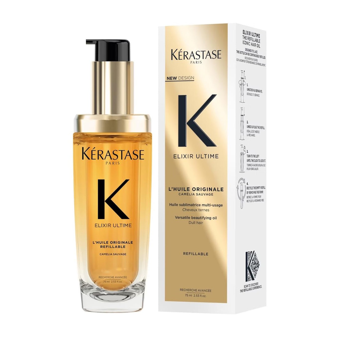 Kérastase Elixir Ultime L'Huile Originale Refillable Hair Oil - 75ml