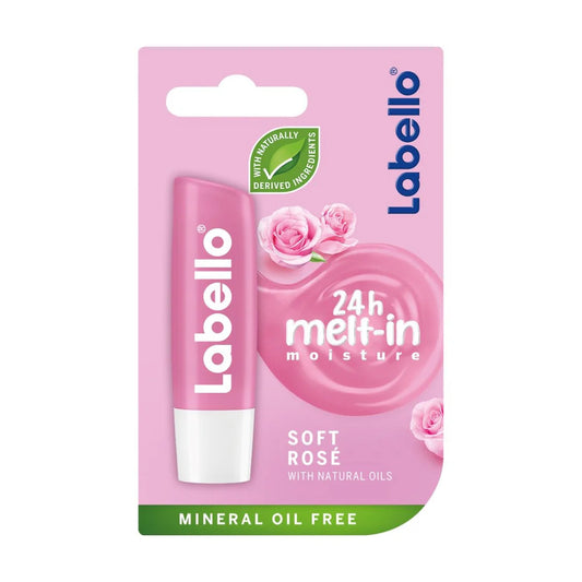 Labello Soft Rose Lip Balm - 4.8gm