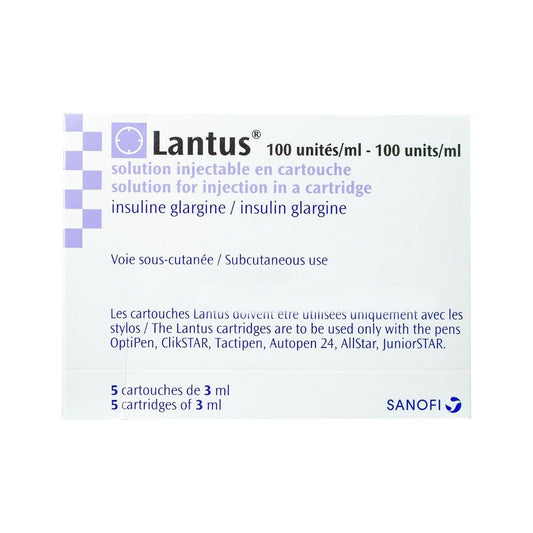 Lantus 100 I.U-1 ml 3 ml - 5 cartridges