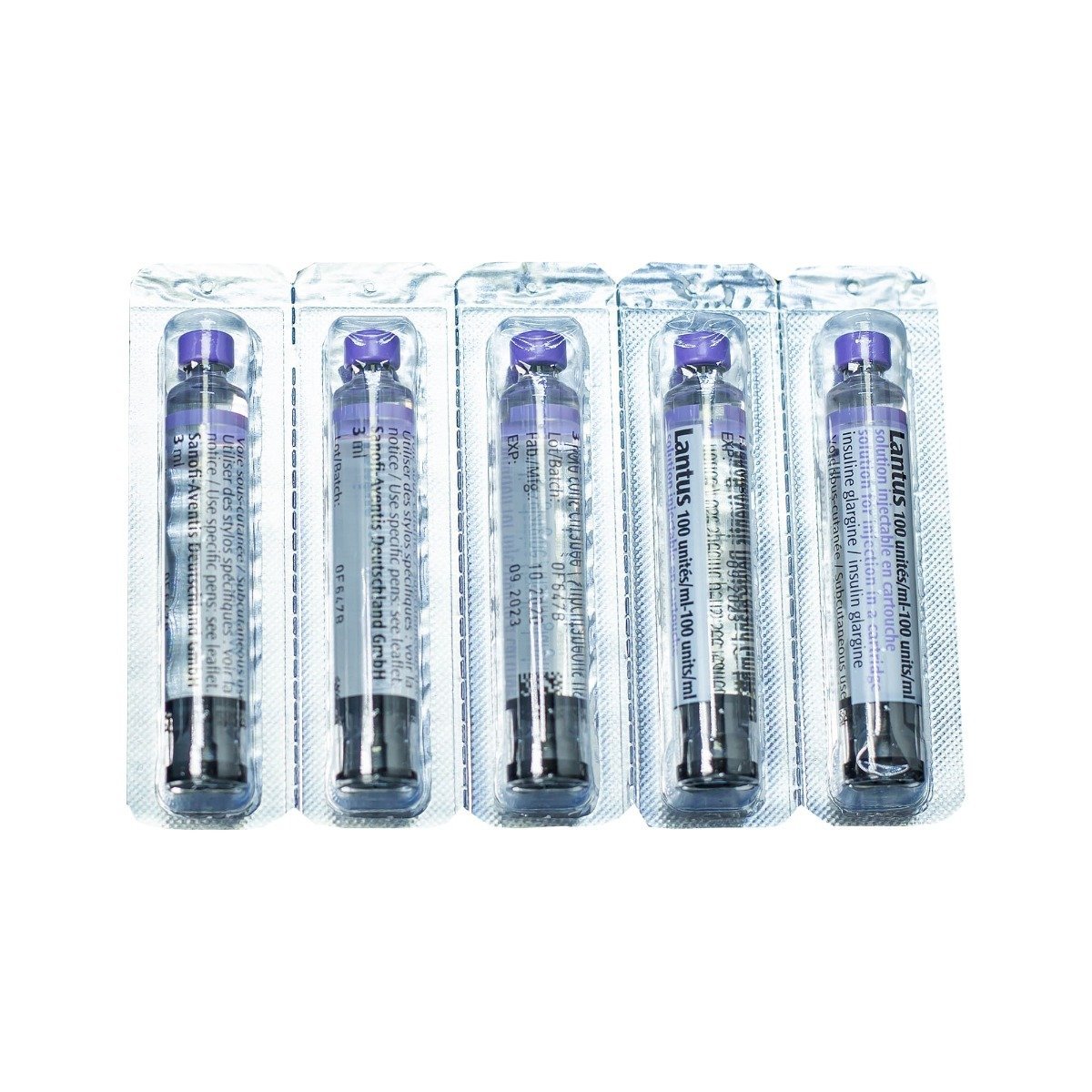 Lantus 100 I.U-1 ml 3 ml - 5 cartridges