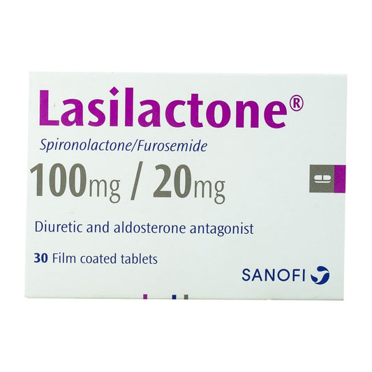 Lasilactone 100 mg- 20 mg - 30 Tablets