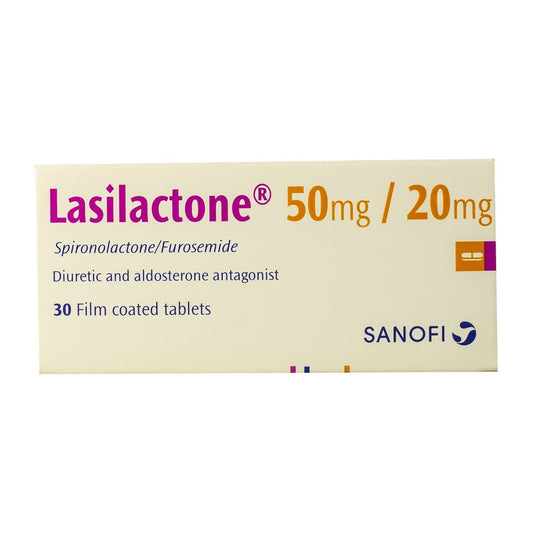 Lasilactone 50 mg- 20 mg - 30 Tablets