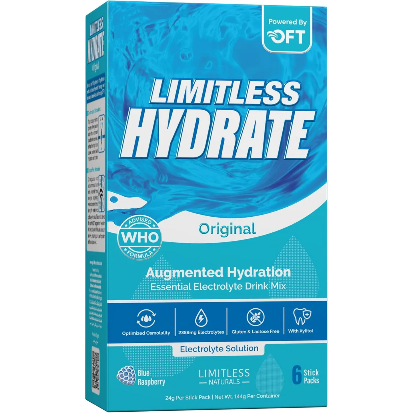 LIMITLESS HYDRATE ORIGINAL BLUE RASPBERRY 6 STICK PACKS