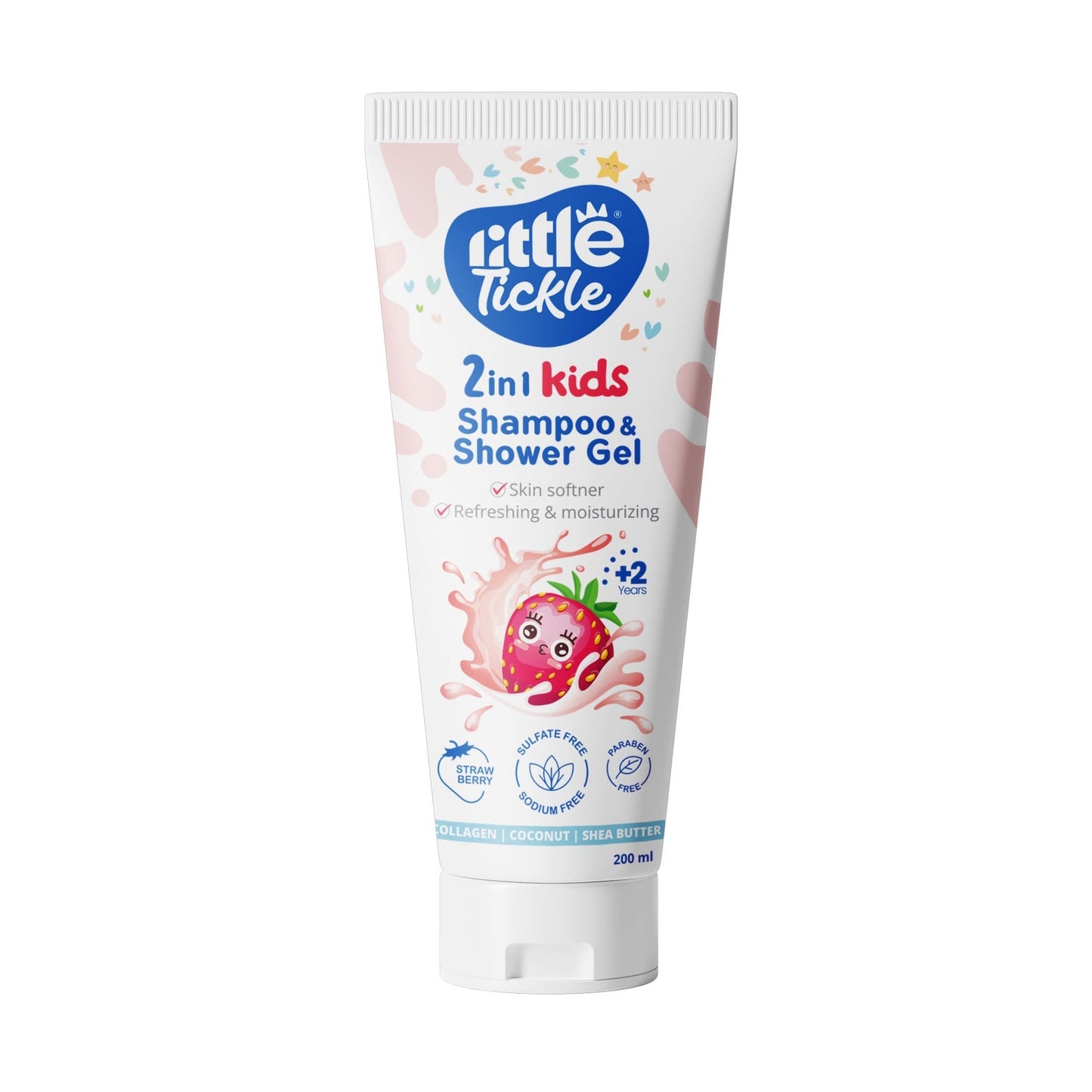 Little Tickle 2 in 1 Kids Strawberry Shampoo & Shower Gel - 200ml