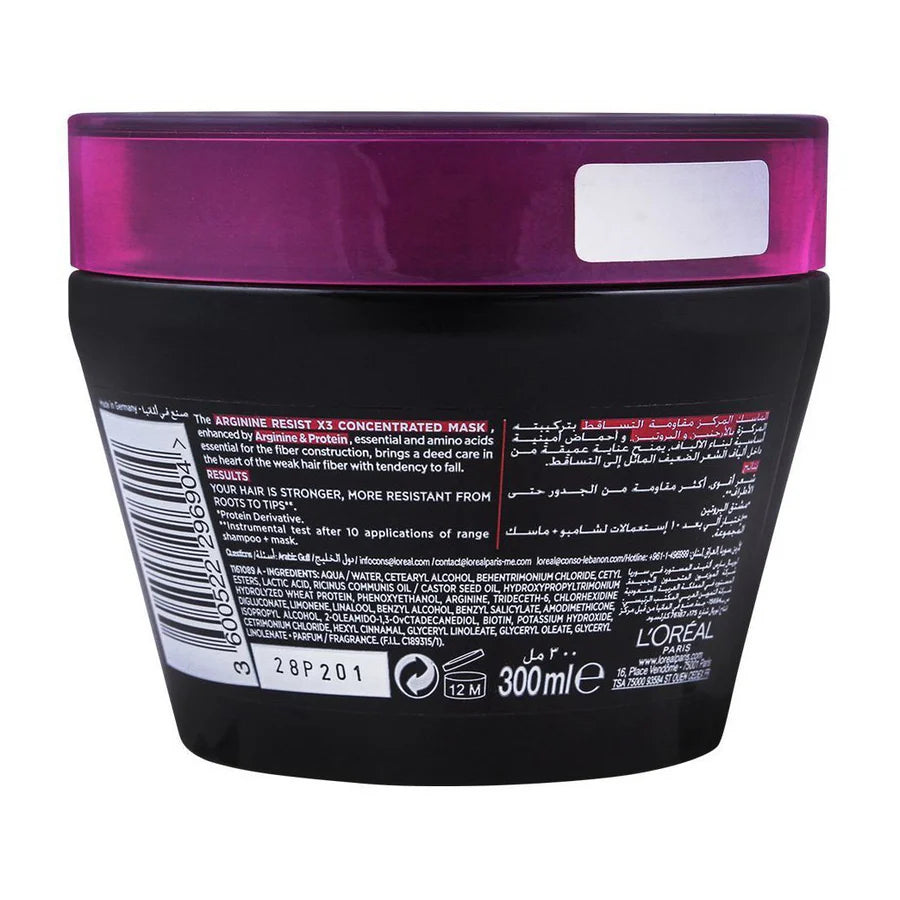 Loreal Paris Elvive Mask Arginine Resist Anti-Hair Fall - 300ml