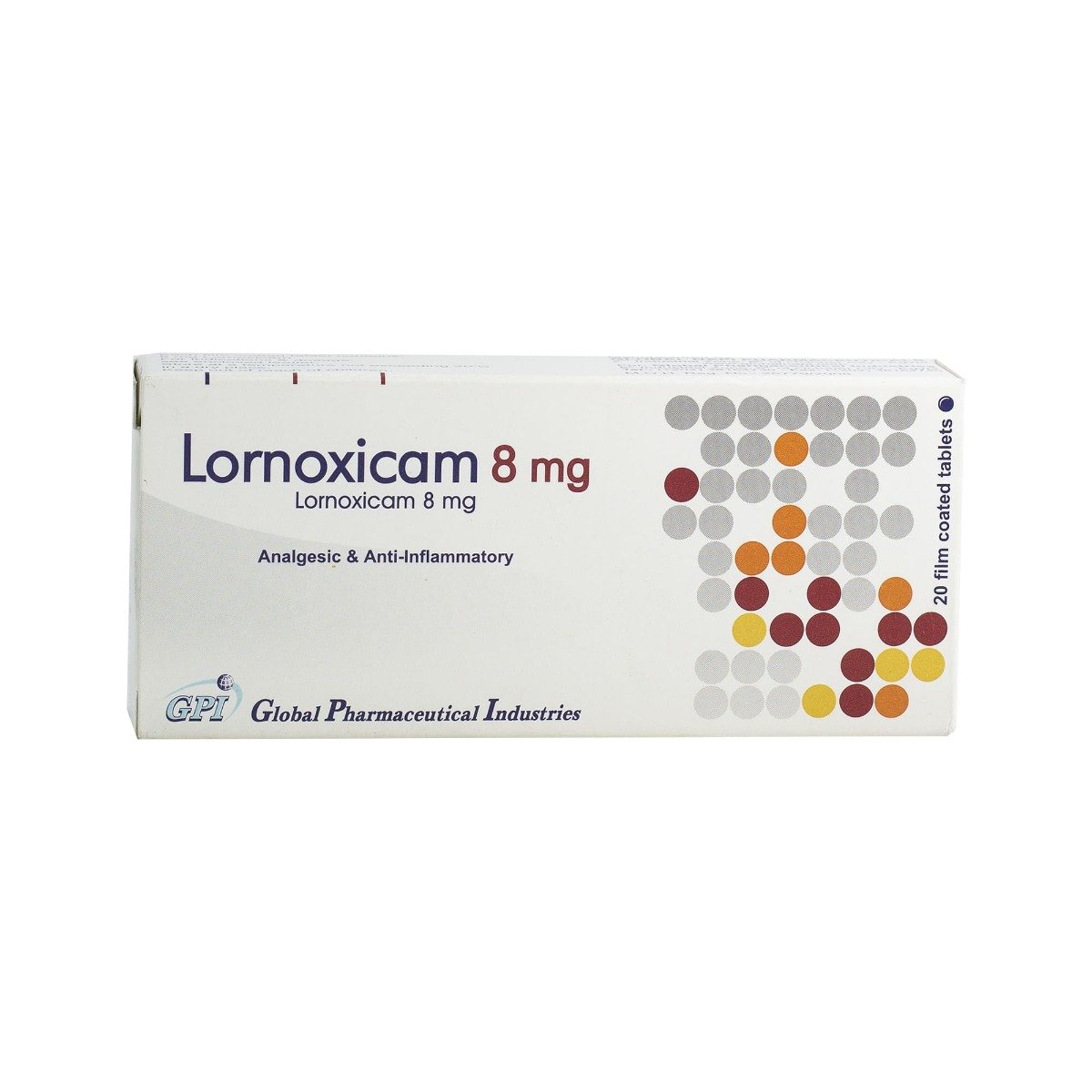 Lornoxicam 8 mg - 20 Tablets