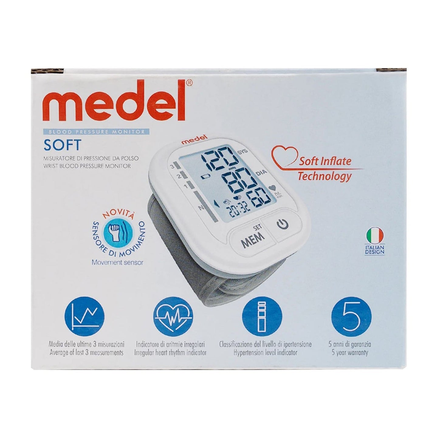 Medel Soft New Quick Wrist Blood Pressure Monitor – 95215