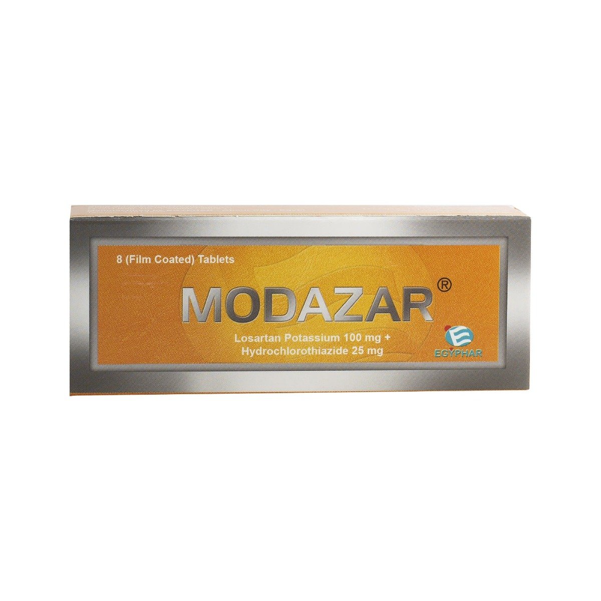 Modazar 100 mg-25 mg - 8 Tablets