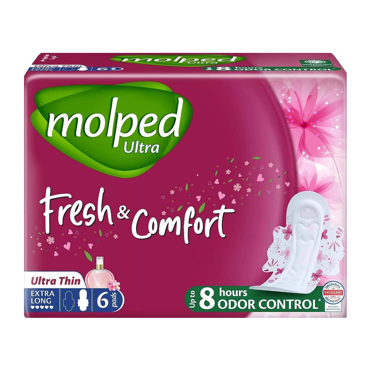 Molped Fresh & Comfort Ultra Thin Extra Long Pads – 6 Pads