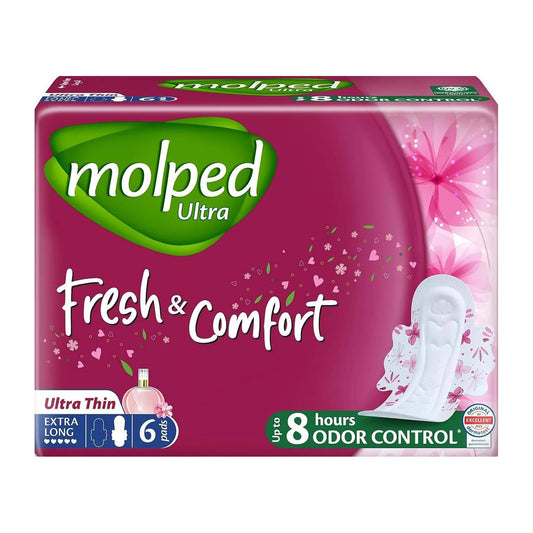 Molped Fresh & Comfort Ultra Thin Extra Long Pads – 6 Pads