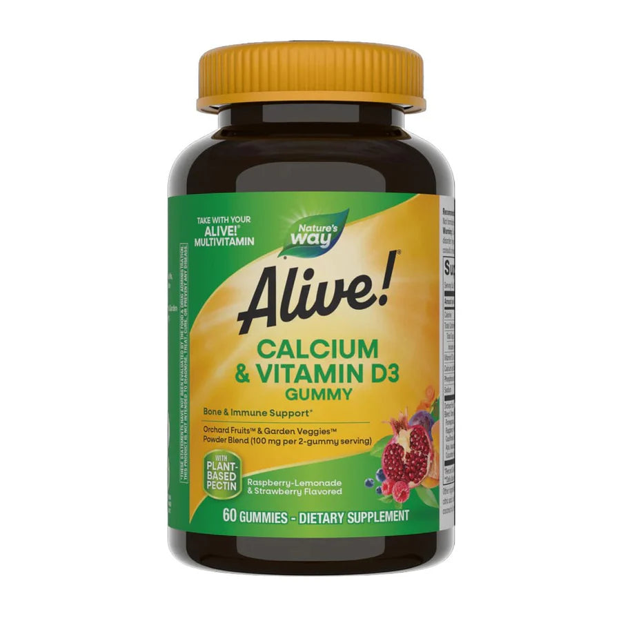 Nature’s Way Alive Calcium+ Vitamin D3 - 60 Gummies