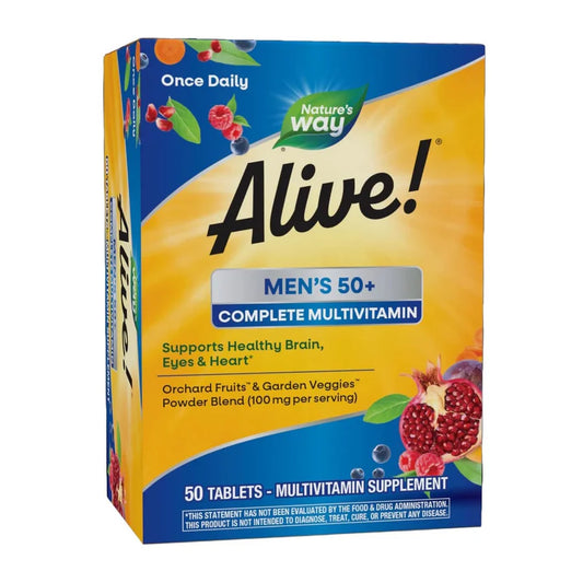 Nature’s Way Alive Men’s 50+ Complete Multivitamin - 50 Tablets