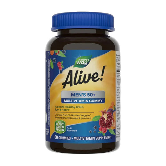 Nature’s Way Alive Men’s 50+ Gummy Multivitamin - 60 Gummies