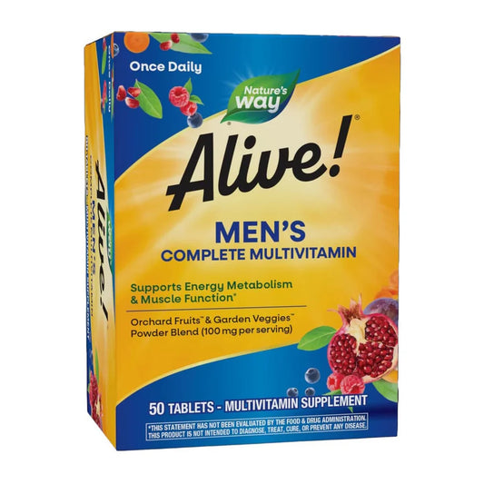 Nature’s Way Alive Men’s Complete Multivitamin - 50 Tablets