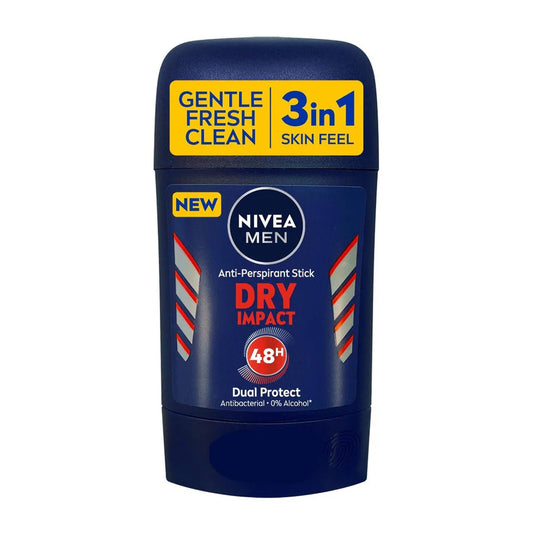 Nivea Men Dry Impact 3 In 1 48H Antiperspirant Stick - 50ml