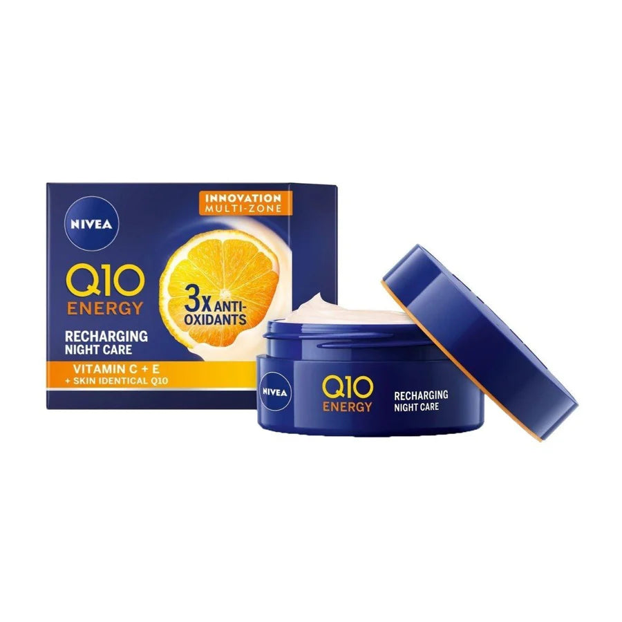 Nivea Q10 Energy 3x Anti-Oxidant Recharging Night Cream - 50ml