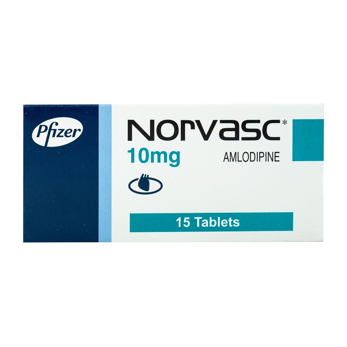 Norvasc 10 mg - 15 Tablets